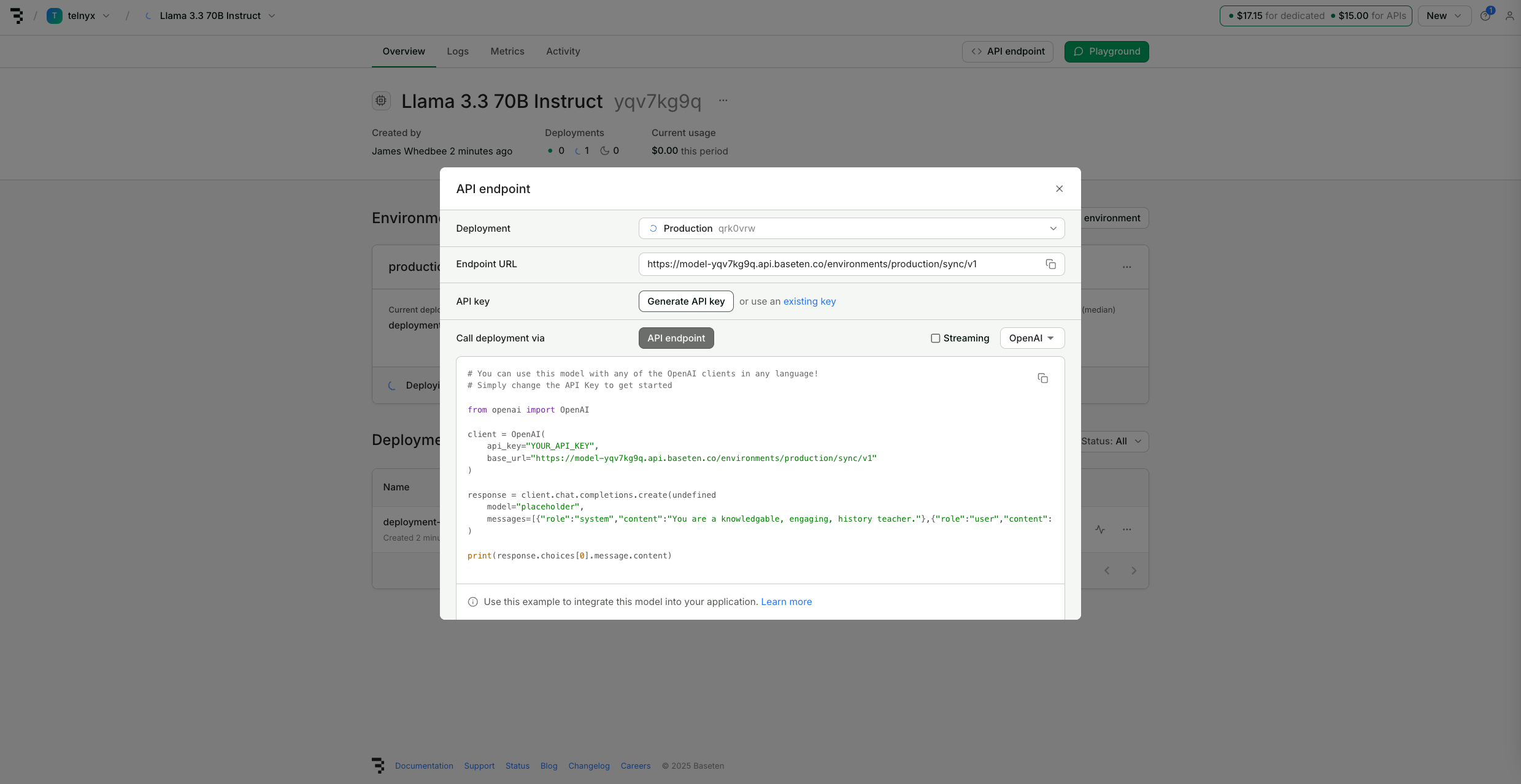 Deploy Details