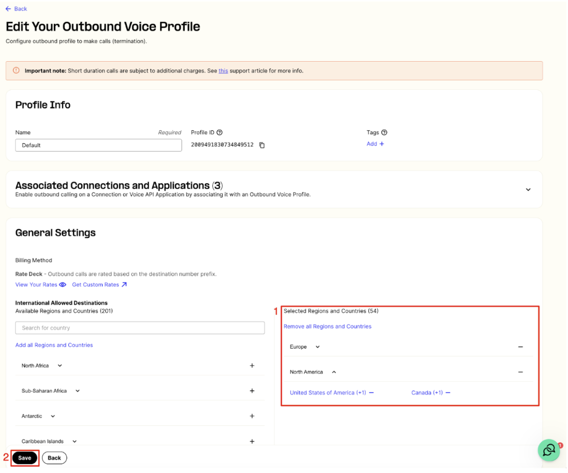 Edit Your Outbound Voice Profile