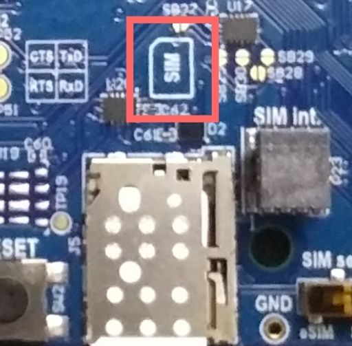 Insert the Telnyx SIM card into the nRF9160 device.