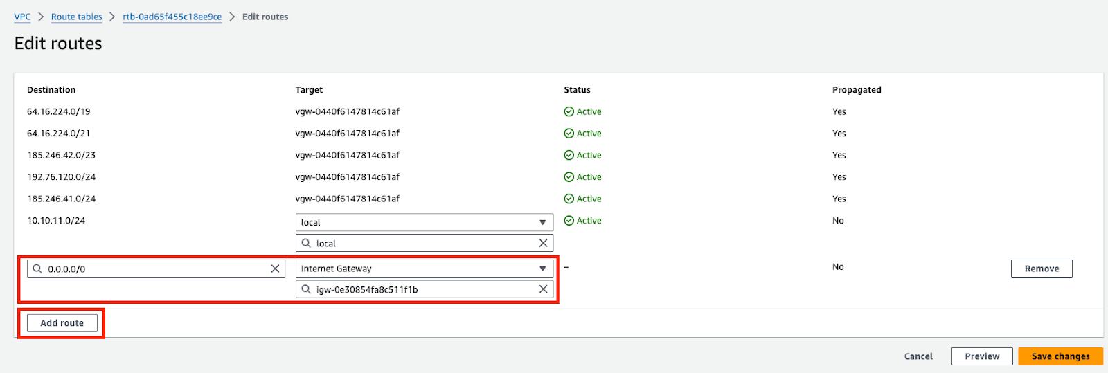 AWS Internet Gateway 6