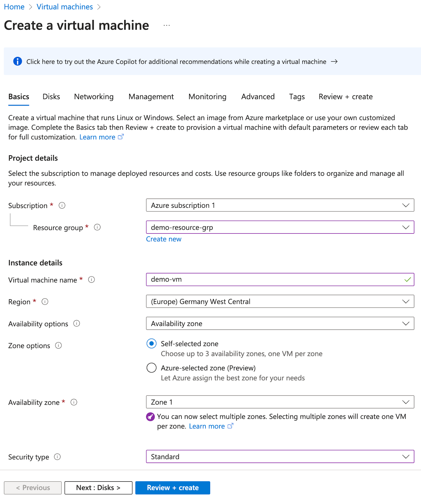 Azure Virtual Machines 1