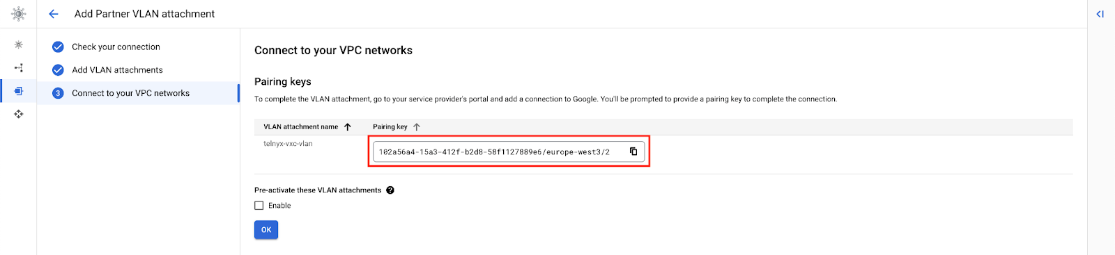 GCP VLAN Attachment Parameters 6