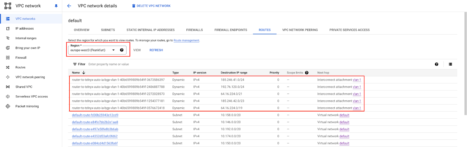 GCP Verify Connection